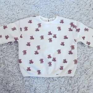 ZARA Toddler Heart Bears Sweatshirt